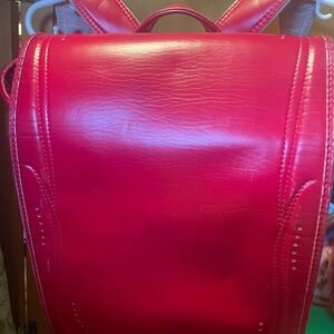 Red Leather Randoseru Backpack